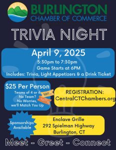 April 9 Trivia Night flyer