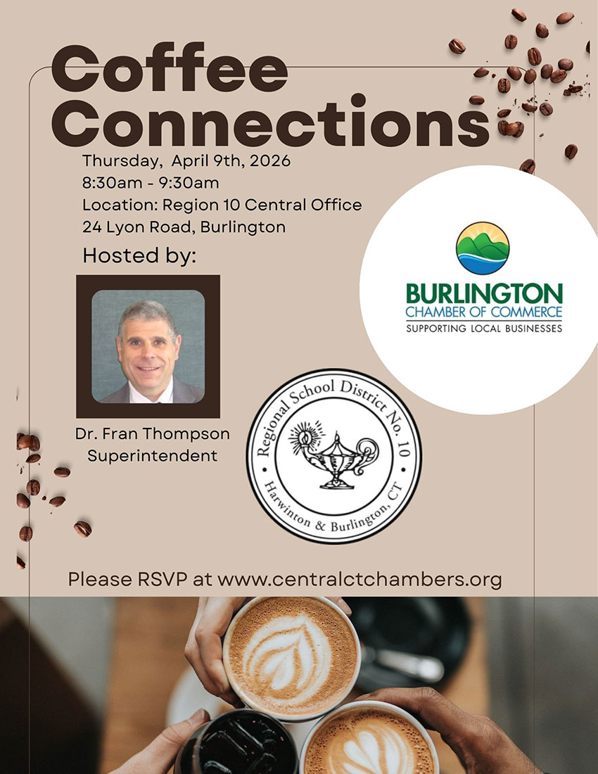 Flyer for June 9 Coffee Connections event with Region 10.
