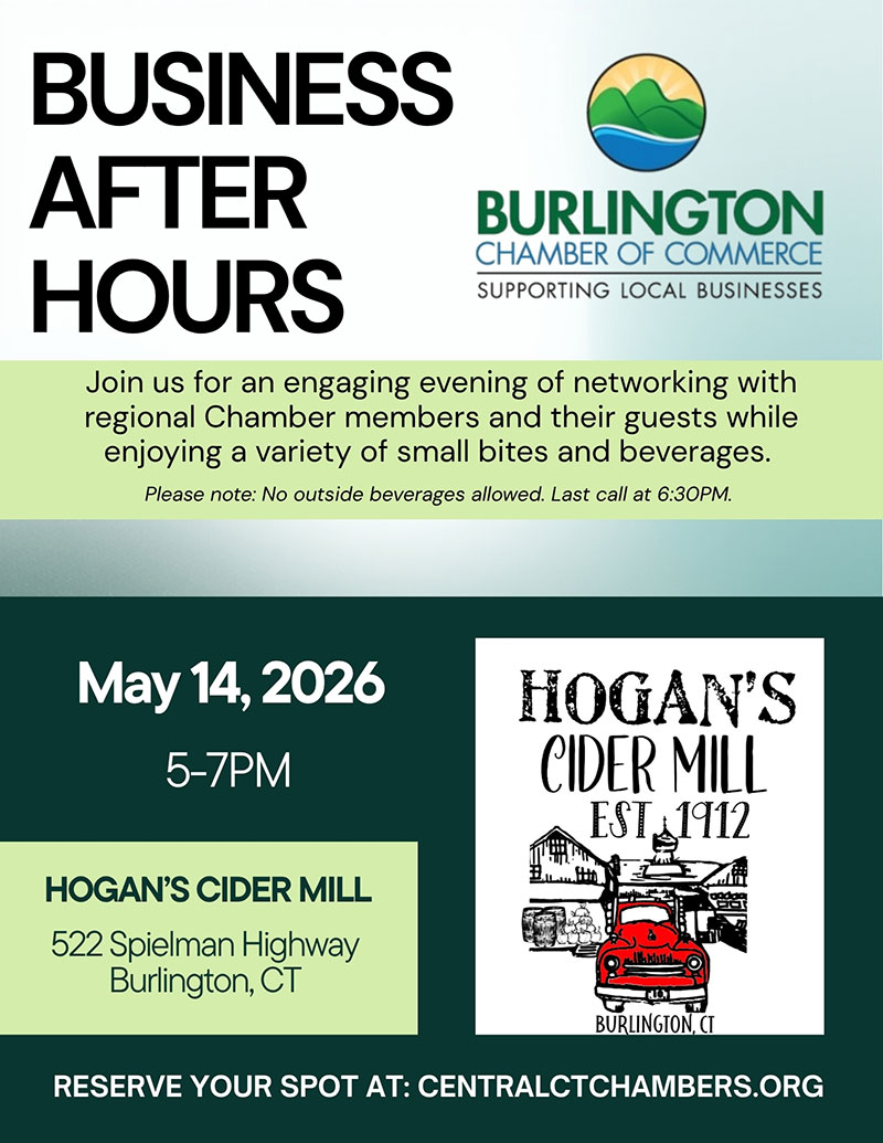 Flyer for Hogan's Cider Mill event on May 14.