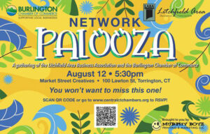 Flyer for Network Palooza event on August 12.