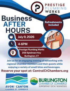 Flyer for July 9 BAH at Prestige Plumbing Werks.