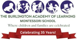 Logo for Burlington Academy of Learning Montessori School.