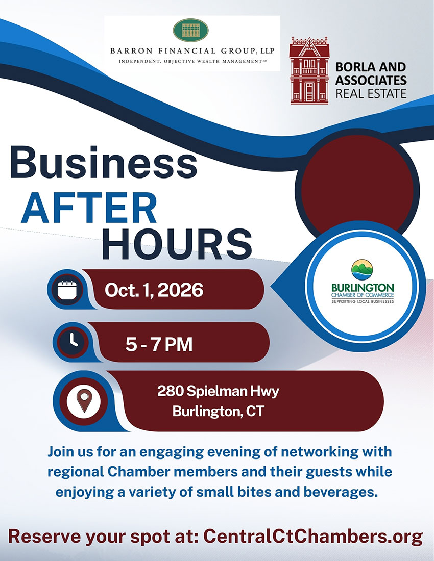 October 1 Business After Hours flyer
