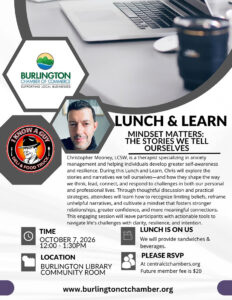 October 7 Lunch & Learn flyer