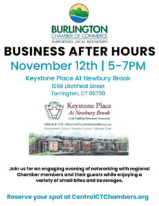 Flyer for the Nov 12 BAH at Keystone Place.
