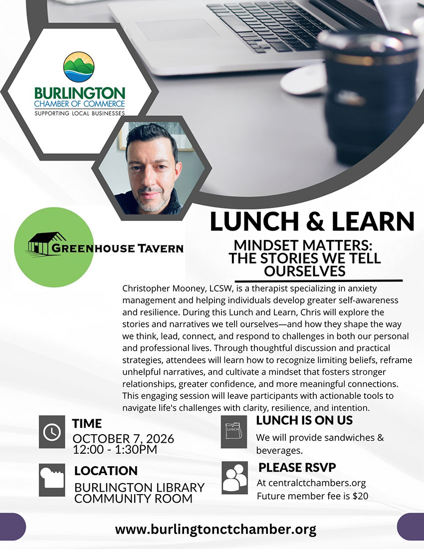October 7 Lunch & Learn flyer